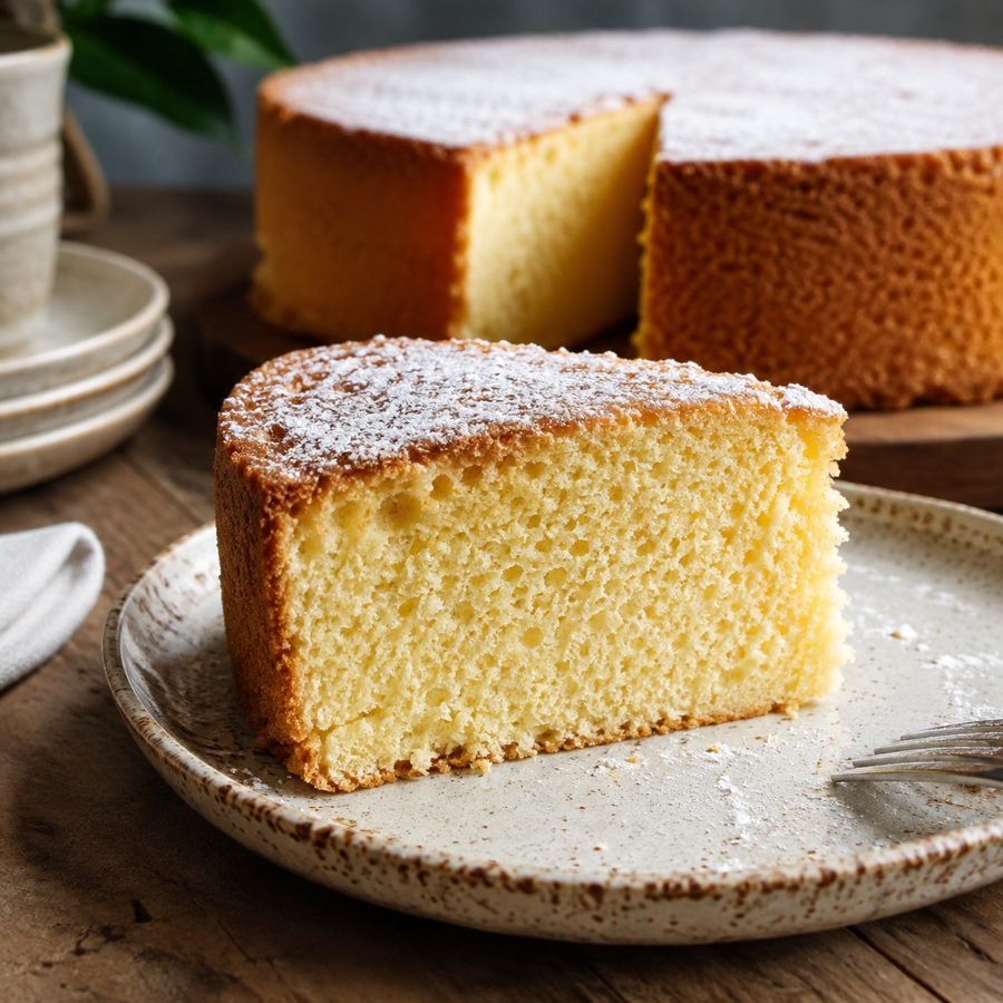 Traditioneller Biskuitkuchen