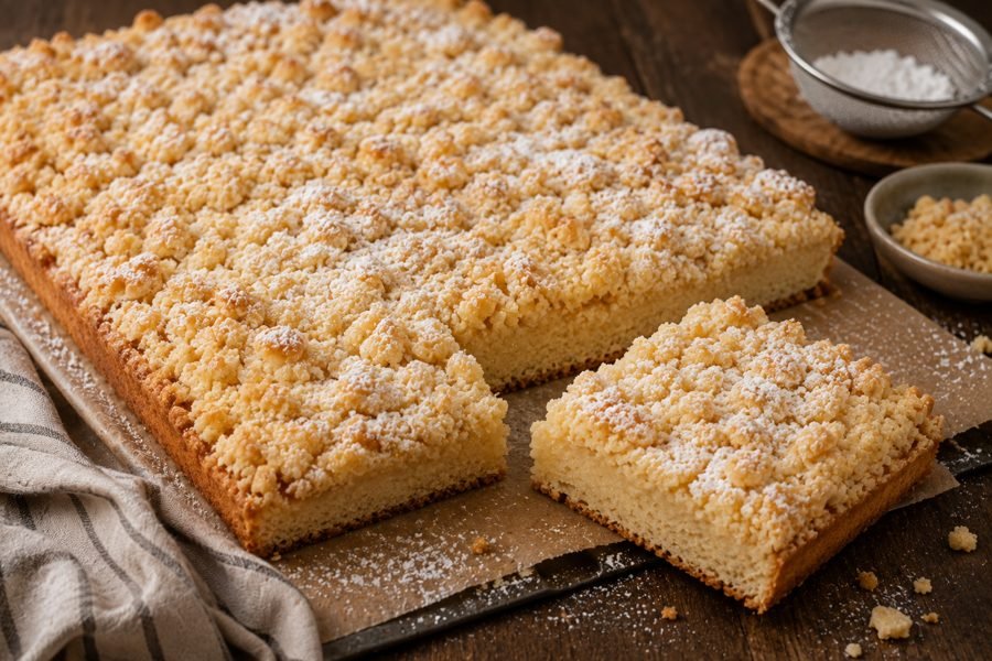 Klassischer Streuselkuchen